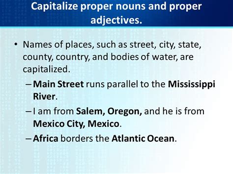 when to capitalize city or county.